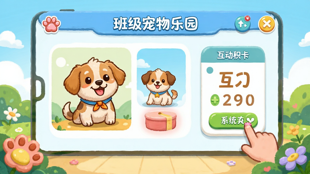 �༶������԰Ӧ�ý��棬չʾ���ﻥ���������ϵͳ����ͨ�������ɫ�ʣ��ɾ����࣬�޶���Ԫ��