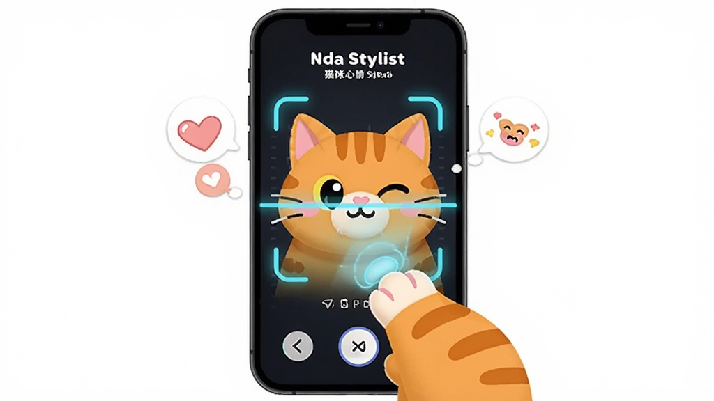 Cat Stylist è������ɨ����棬����Ϊһֻ��ȩ̀��צ�Ӱ����ֻ���Ļ�ϣ����־��У��Ű��࣬���ͨ�ɰ���ϸ����ɨ���Ч���������ݣ������������ɾ����޶���Ԫ��