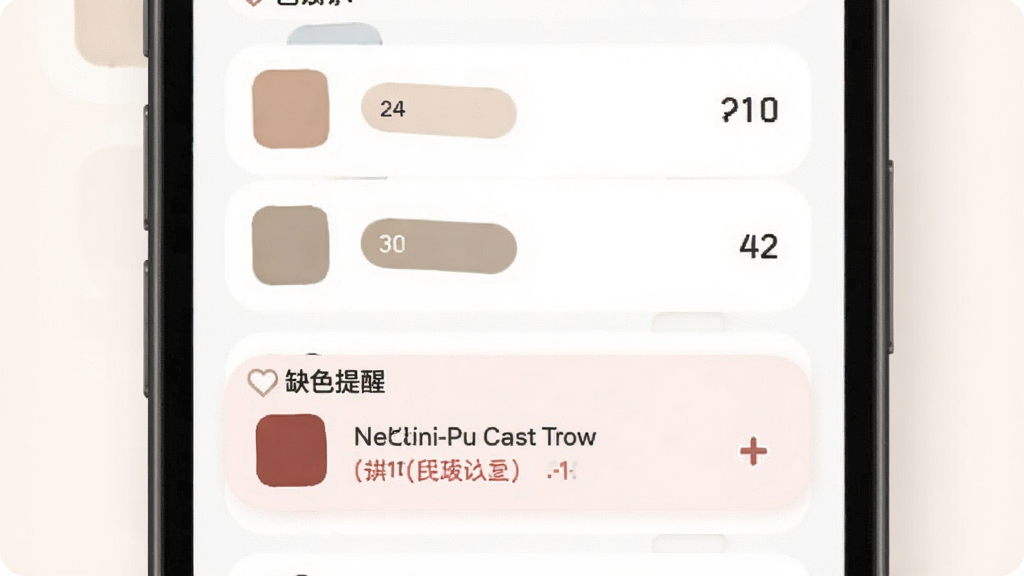 ƴ��ͼֽ�������ҳ�棬����Ϊ�ֻ���Ļչʾɫ���б���ȱɫ���ѣ��������½ṹ���Ű�������������Բ�ǣ�ϸ�ڰ���ɫ���ǩ���������֣����ʸɾ��޶���Ԫ��