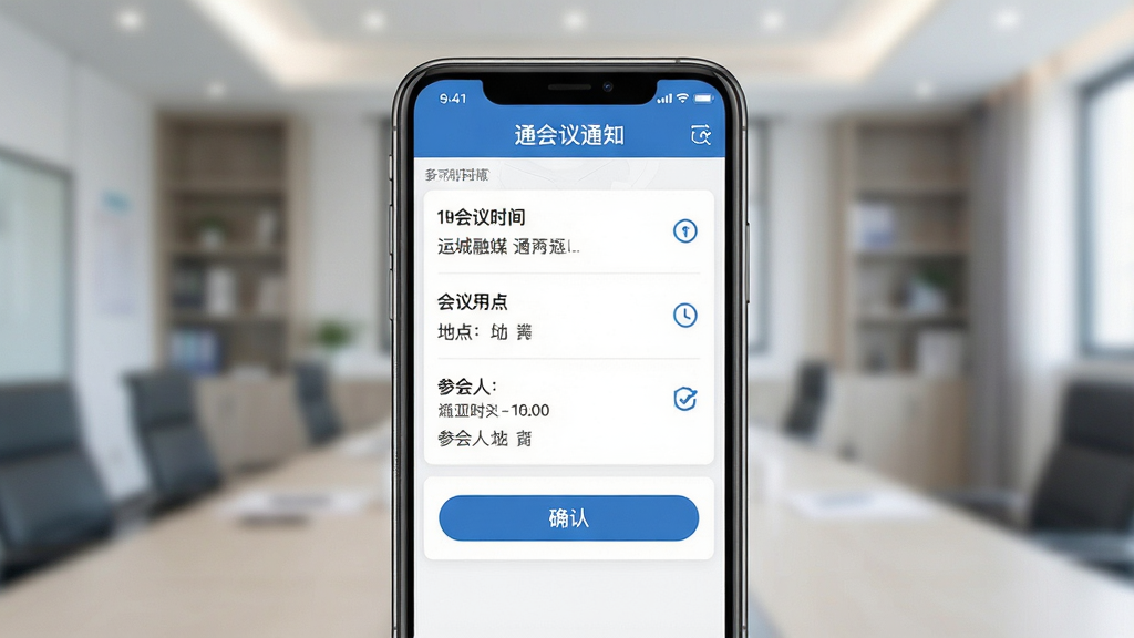 �˳���ýͨ����֪ͨ���棬����Ϊ�ֻ�չʾ�����б���֪ͨ���飬���־��У��Ű�����������Լ�󷽣�ϸ�ڰ�������ʱ�䡢�ص㡢�λ��ˡ�ȷ�ϰ�ť�����ʸ���ɾ��޶���Ԫ��