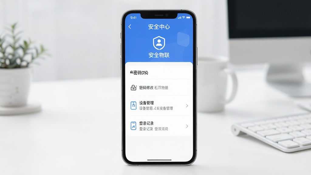 ʯצ�����˺Ű�ȫ����ҳ�棬����Ϊ�ֻ���Ļչʾ��ȫ���Ľ��棬�������½ṹ���Ű�����������Լ����ϸ�ڰ��������޸ġ��豸��������¼��¼��ѡ����ʸɾ����޶���Ԫ��