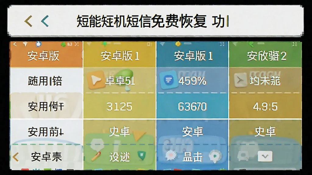 手机短信免费恢复 安卓版 功能表格截图