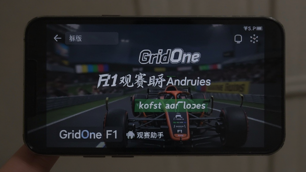GridOne 安卓版 F1观赛助手 界面预览