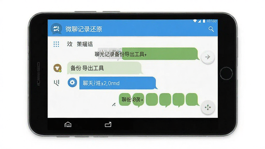 微聊记录还原 聊天记录备份导出工具界面展示 安卓版