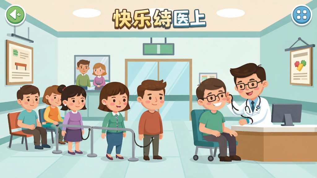 ����ҽ����Ϸ�����棬��ͨ���ҽԺ���������������ŶӺ��ҽ������Ϊ���˼����䣬�����������Ű���У���ƽ���廭���ϸ�ڷḻ������ɾ���4K���ʣ��޶���Ԫ��