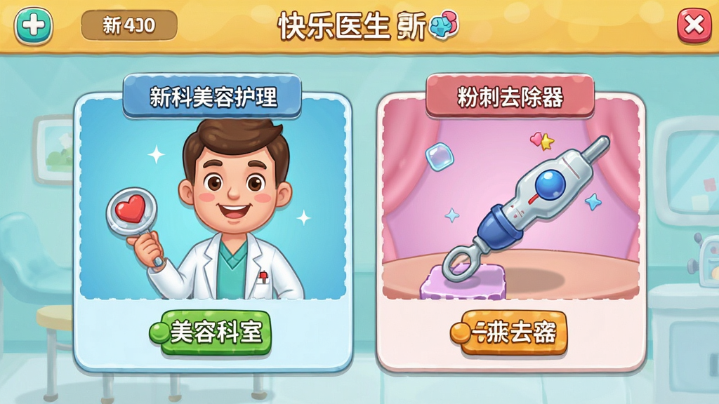 ����ҽ����Ϸ���½��棬չʾ�¿������ݻ����ͷ۴�ȥ��������ͨ��񣬲����������Ű����룬ϸ�ڷḻ�����ʸɾ����޶���Ԫ��