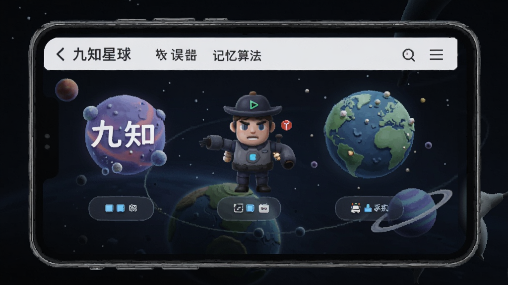 九知星球 安卓版 功能亮点 记忆算法 界面