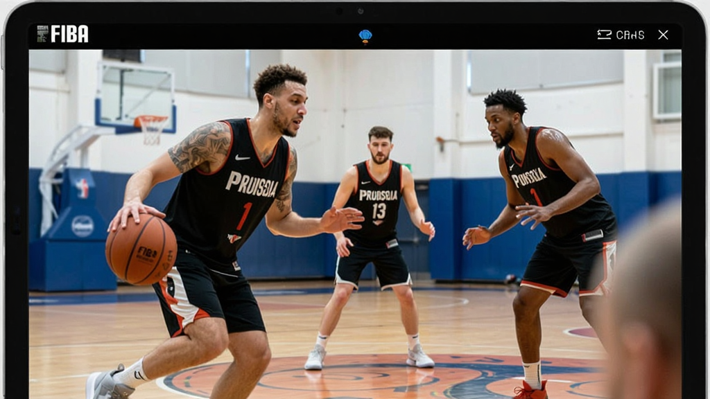 FIBA篮球 线上课程 训练画面