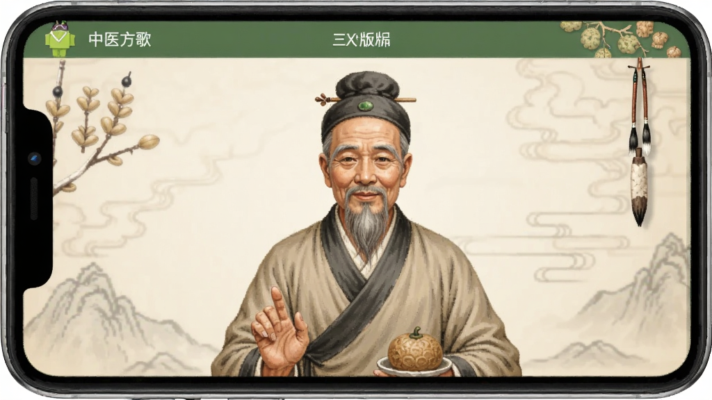 中医方歌 安卓版 软件界面