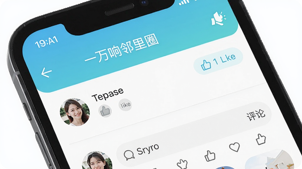 һ��������Ȧ���ܽ��棬����Ϊ�ֻ���Ļ��ʾ������̬��Ϣ�����������»����Ű棬���Ϊ�����罻���ϸ�ڰ����û�ͷ�񡢵��ް�ť�����ۿ򣬻��������ɾ��޶���Ԫ��