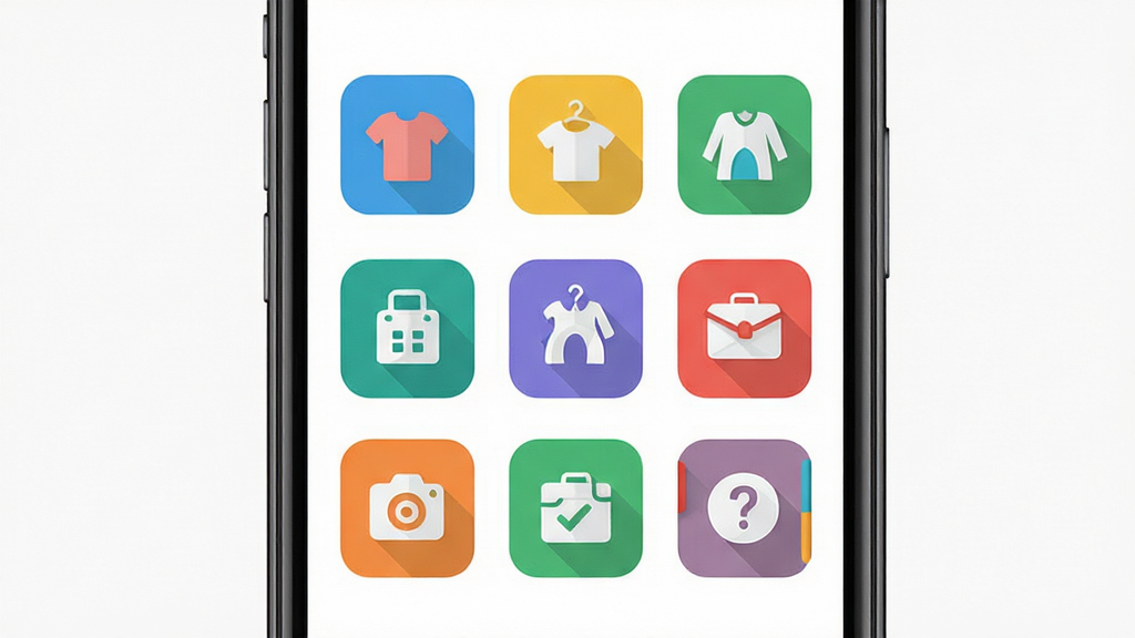 һ����APP��ҳ����չʾ������Ϊ�ֻ���Ļ��ʾ�Ź������ͼ�꣬���־��У��Ű����࣬���Ϊ�ִ���ƽ��UI��ƣ�ϸ�ڰ�����ʳס�еȲ�ɫͼ�꣬���������ɾ��޶���Ԫ��