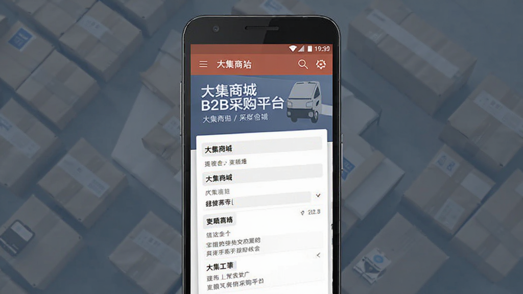 大集商城 B2B采购平台 手机端界面 安卓版