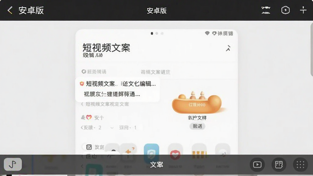 文案 安卓版 短视频文案编辑界面