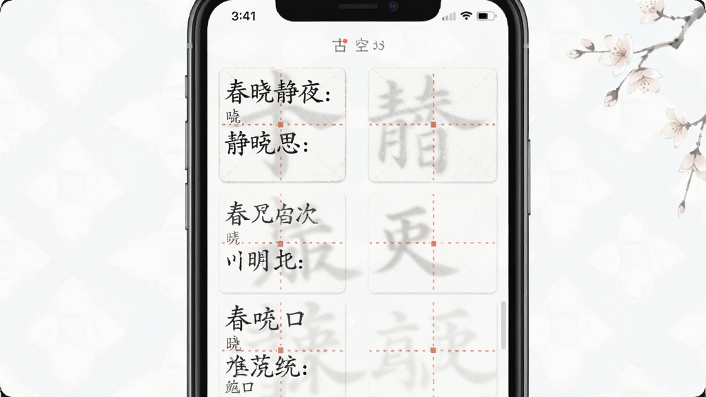 ������ġ�������棬����Ϊ�ֻ���Ļչʾ��ʫ�����б������־����Ű棬������¼�Լ��ϸ�ڰ���������ҹ˼��ƪĿ�����������ӣ����������ɾ��޶���Ԫ��