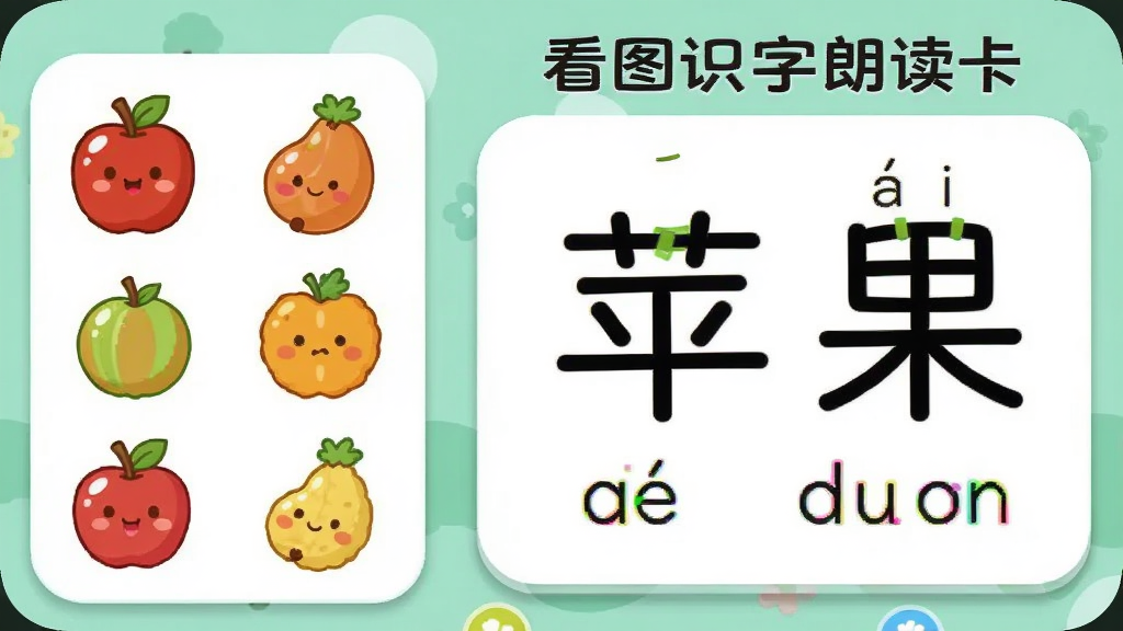 �����ǿ�ͼʶ���ʶ����������棬����Ϊ���ҷ��������Ϊ��ͨˮ��ͼ�����Ҳ�Ϊ���֡�ƻ������ƴ����Ӣ�ģ��Ű�����������������죬ϸ�ڰ���Բ�ǿ�Ƭ�������Ӱ�����ʸɾ��޶���Ԫ�أ�ͼ������Ϊ����ͼʶ���ʶ�����