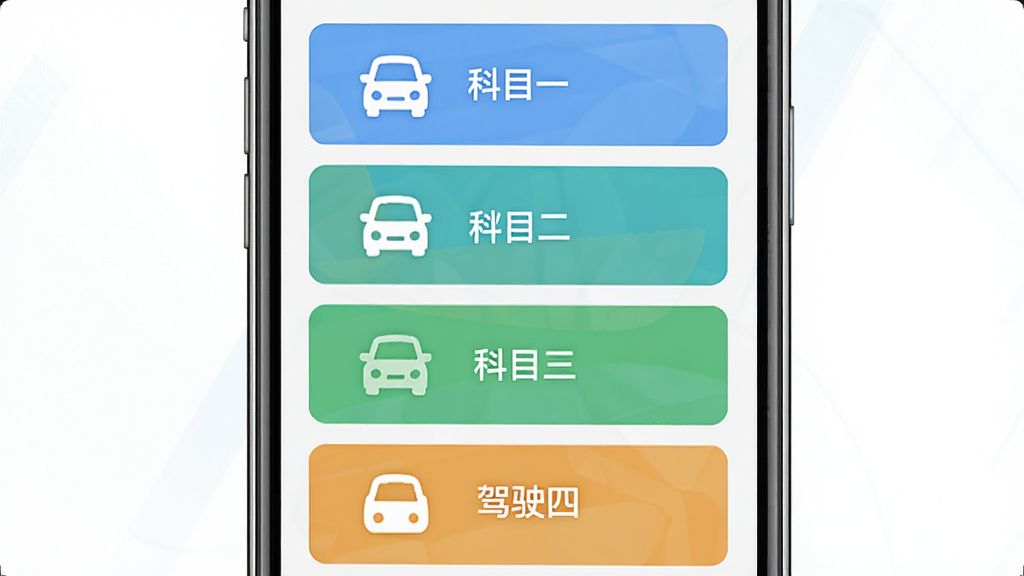 �ݿ���Ŀһ��ͨ�ֻ�Ӧ�ö��Ŀѡ����棬����Ϊ�ֻ���Ļչʾ��Ŀһ����Ŀ������Ŀ������Ŀ���ĸ�������ڣ�����Ϊ�������У��Ű����룬���Ϊ���¼�࣬ϸ�ڰ���ͼ�ꡢ���ֱ�ǩ������ɫ�飬���ʸ��壬�ɾ����޶���Ԫ��