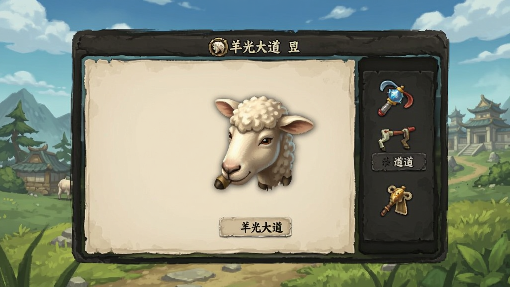 羊光大道 道具 界面