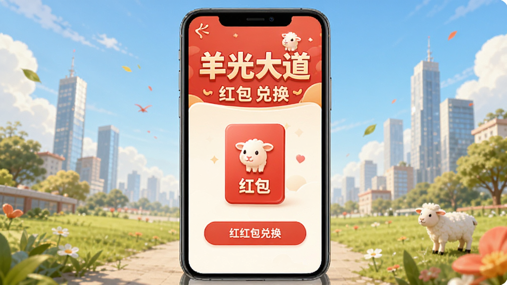 羊光大道 红包 兑换 页面