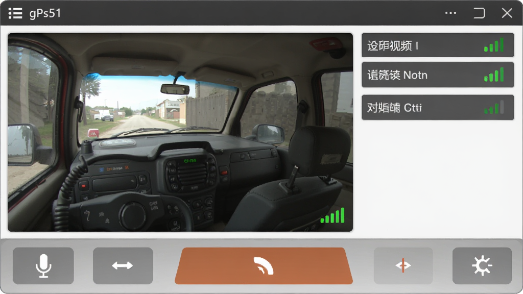 gps51������Ƶ�Խ����ܽ��棬����Ϊ��Ƶ������Խ���ť������Ϊ������Ƶ���ڼ��·����������Ű��������Ƶ�Ҳ����豸��Ϣ�����Ϊ��๤�߷磬ϸ������˷�ͼ�����źű�ʶ�����������ɾ��޶���Ԫ��