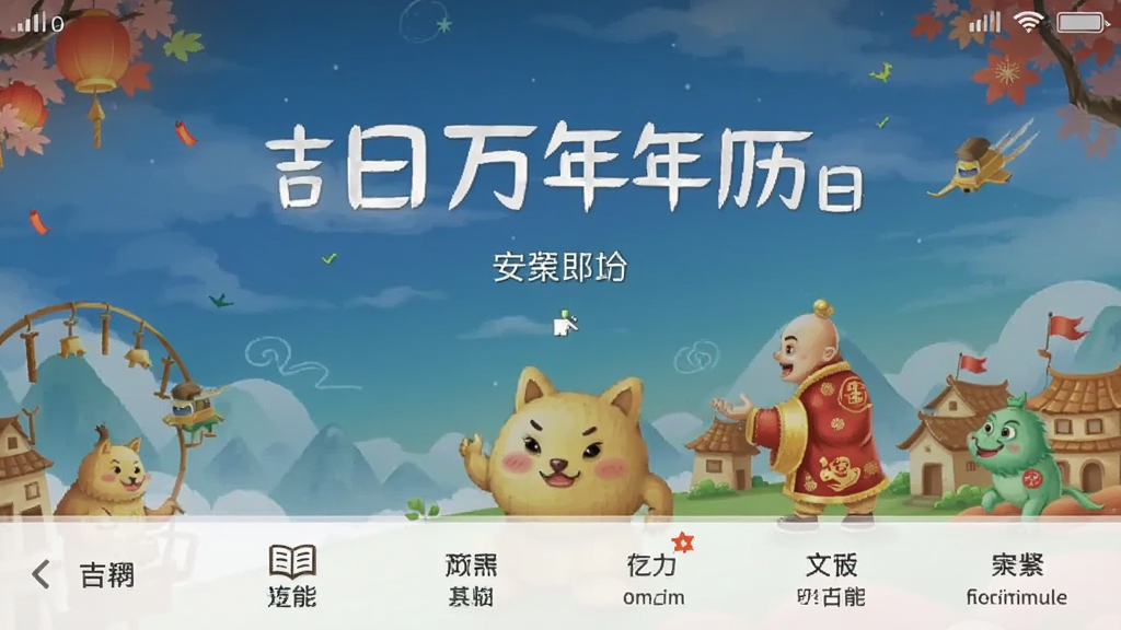 吉日万年历 安卓版 功能界面截图