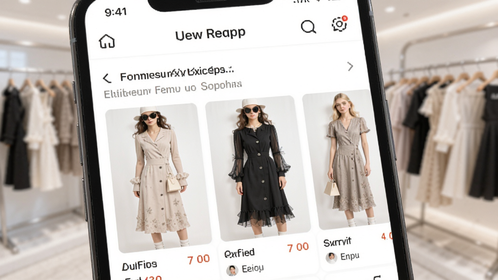 �ֻ���Ļ��ʾ����ԴAPP��ҳ��չʾ�����ļ���Ůװ�����г��¿�����ȹ�б�������ɾ����࣬�ִ����̷�񣬸��廭�ʣ��������ߣ��޶���Ԫ��