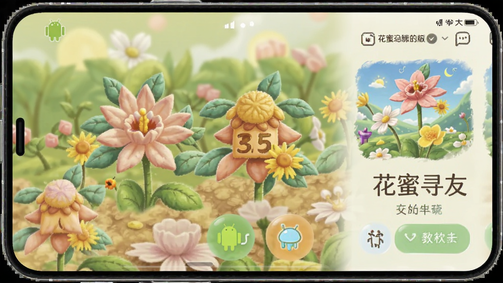 花蜜寻友 安卓版 社交软件界面