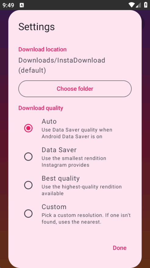 InstaDownload���°�װ��2.8.0 ��׿�����н�ͼ
