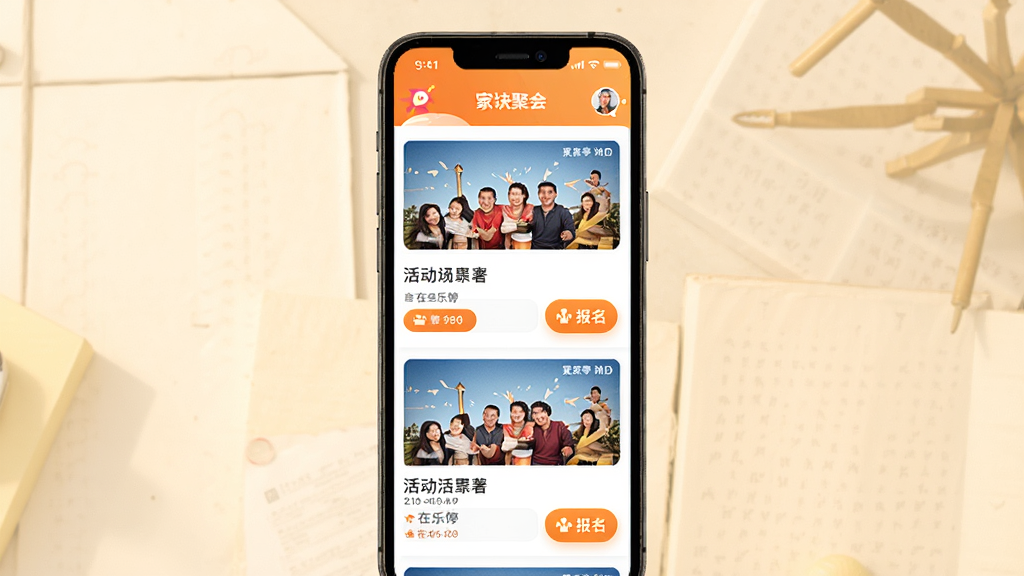 ������ͤAPP�ۻ�ҳ�棬����Ϊ�ֻ���Ļչʾ��б��������������У��Ű���������������ů��ϸ�ڰ��������ͱ�����ť�����ʸ��壬�ɾ����޶���Ԫ��