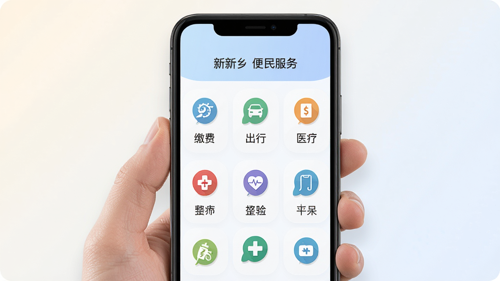 �ҵ�����APP�������ҳ�棬�ֻ���Ļչʾ�ɷѡ����С�ҽ�Ƶ�ͼ����������Ϊ�ֳ��ֻ�������Ϊǳɫ���䣬��������������ƽ����ϸ�ھ��£����ʸɾ����޶���Ԫ��