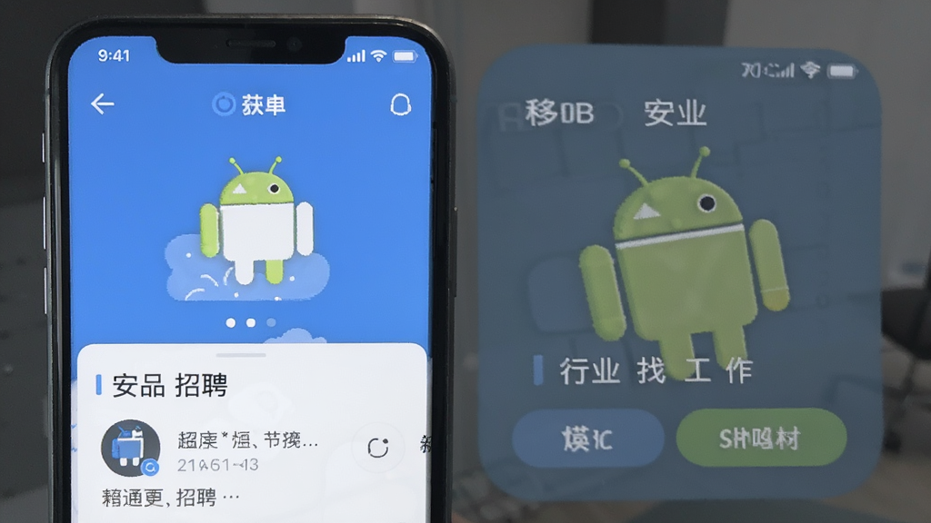 行业找工作 安卓版 移动招聘应用界面
