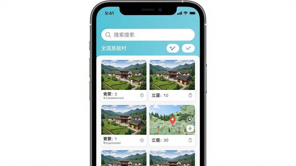 �Ҵ�APP�ֻ�����չʾ������Ϊ�ֻ���Ļ����ʾȫ���þӴ��б��͵�ͼ��λ������Ϊ�����ֻ��������Ű������������Ϊ�ִ���ƽ��UI��ƣ�ϸ�ڰ�����������ͼ���������ɸѡ��ť�����ʸ��壬�ɾ����޶���Ԫ��