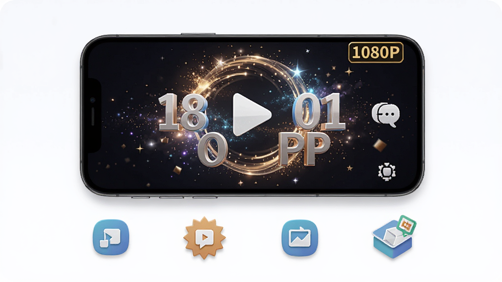 ƬͷAPP���ܽ��ܳ�ͼ������Ϊ�ֻ��в��Ż�����Ƶ��Ч������Ϊ���½ṹ�Ϸ��ֻ��·�����ͼ�꣬�Ű����룬���Ϊ���¼�Լ��ϸ�ڰ���3D��Ч������1080P��ʶ��ģ��ͼ�꣬���ʸ���ɾ��޶���Ԫ��