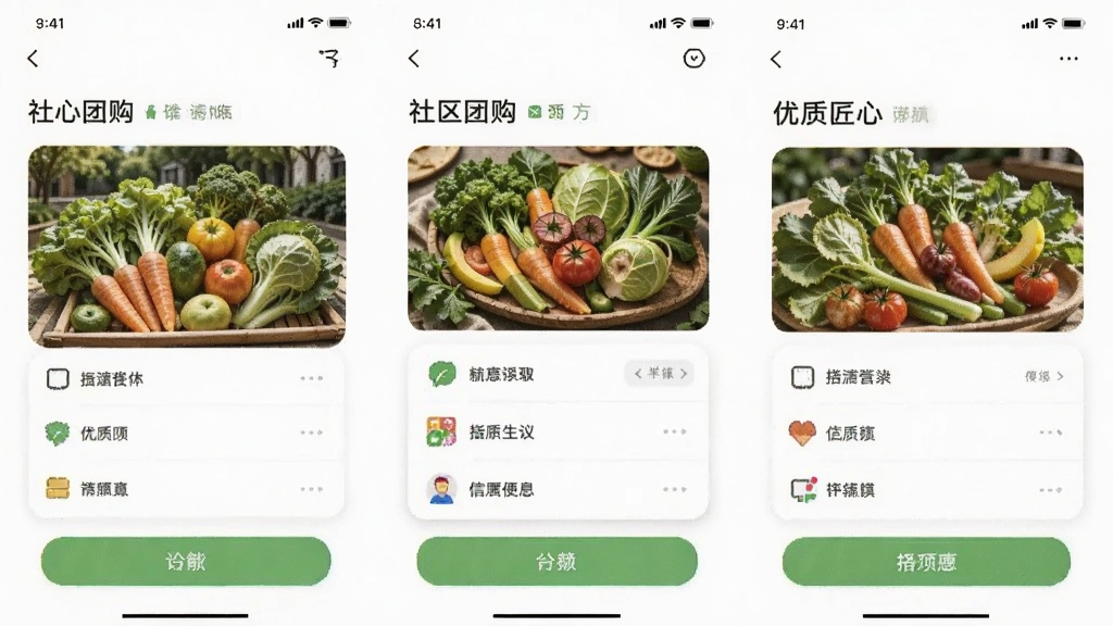 优质匠心社区团购功能截图