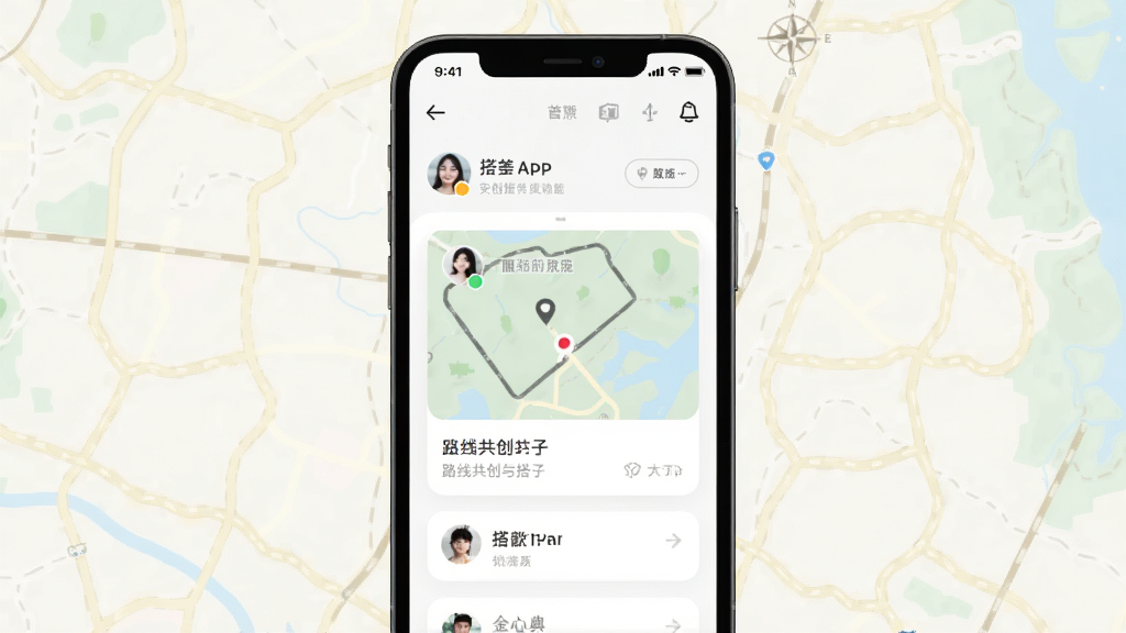 �д�APP�����ͼ��չʾ·�߹��������ƥ�书�ܣ��ֻ���Ļ���У�����Ϊǳɫ���е�ͼԪ�أ��Ű�����������Լ�ִ���ϸ�ڰ����û�ͷ����·�߿�Ƭ�����ʸ��壬�ɾ��޶���Ԫ��