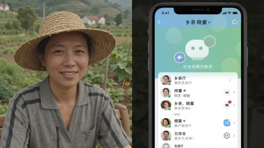 乡亲 晓蜜 社交聊天软件 界面预览
