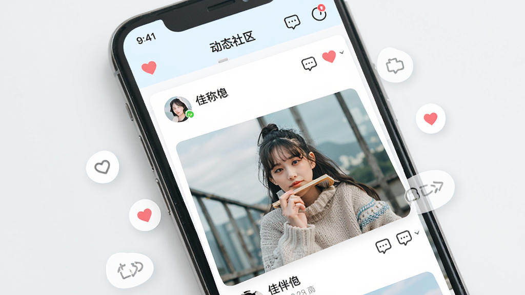 �Ѱ�APP��̬����ҳ�棬����Ϊ�ֻ���Ļչʾ�û�������ͼ�Ķ�̬��������Ϊ���п�Ƭʽ�Ű棬�������ǳɫ��ϸ�ڰ������ް���ͼ�ꡢ�������ݡ��û��ǳ���ͷ�񣬻��ʸɾ������޶���װ��
