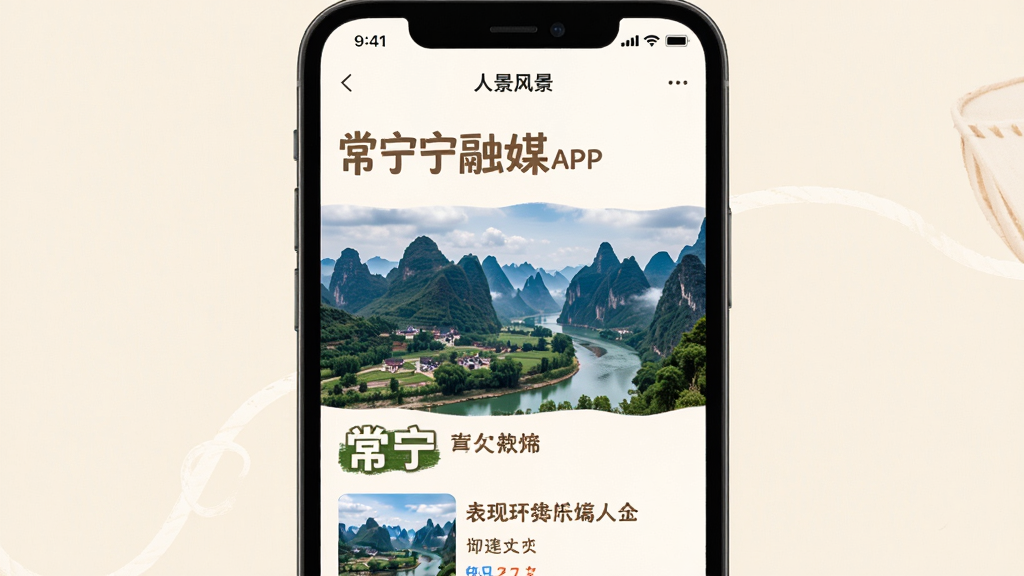 ������ýAPP���ķ羰Ƶ��ҳ�棬����Ϊ�ֻ�����չʾ����ɽˮ�羰���ģ��������½ṹ���Ű���ˬ�������ů��ʵ��ϸ���з羰����ͼ�ͱ������֣����ʸ���ɾ��޶���Ԫ��