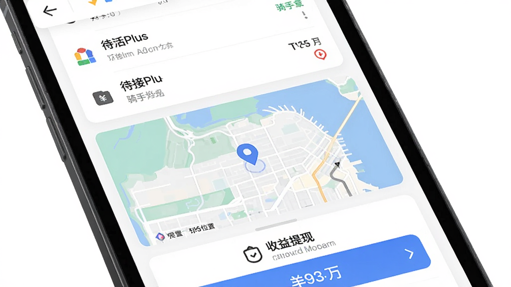 �ֻ���Ļչʾ����Plus�̼�Ӧ�ý��棬����Ϊ��������ҳ�棬�����Ϸ�Ϊ���ӵ��б����м�Ϊ����λ�õ�ͼ���·�Ϊ����������ڣ��Ű����������������ϸ�ڰ���ͼ������ֱ�ǩ�����ʸ��壬�ɾ����޶���Ԫ��