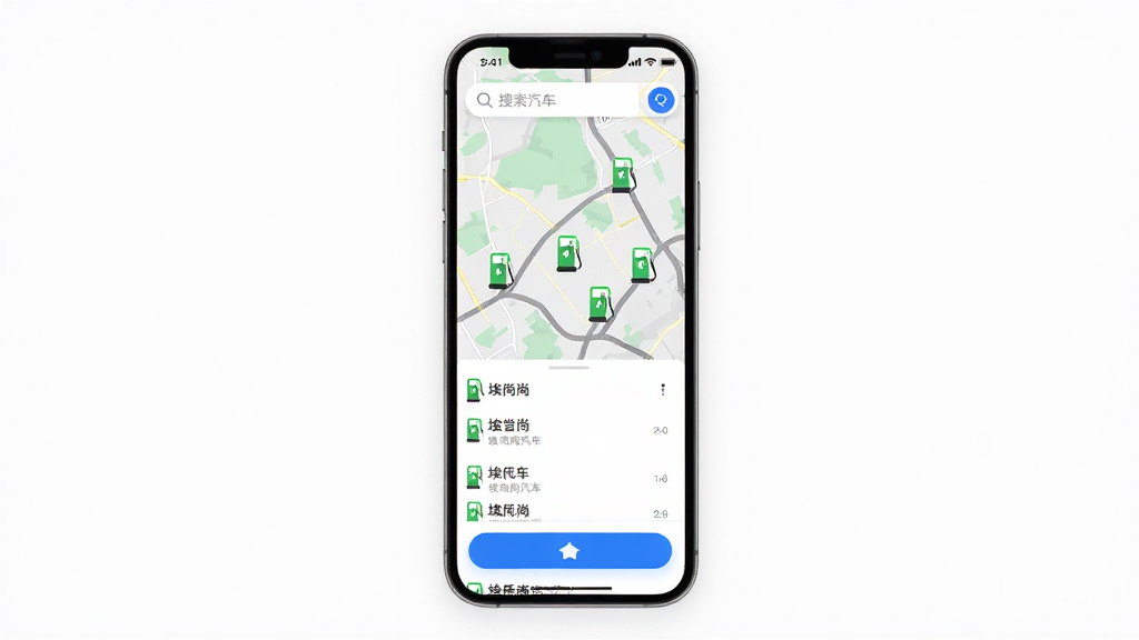 ��������APP����ͼ���棬����Ϊ�ֻ���Ļ��ʾ��ͼ�ͳ��׮ͼ�꣬����Ϊȫ����ͼ�Ϸ��������·����׮�б����Ű����������Ϊ�ִ���Լ�磬ϸ�ڰ�����ɫ���׮ͼ�����ɫ������ť�����ʸ���ɾ��޶���Ԫ��