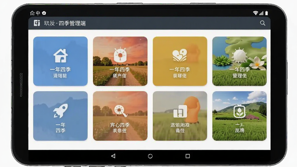 一年四季管理端 功能界面 安卓版