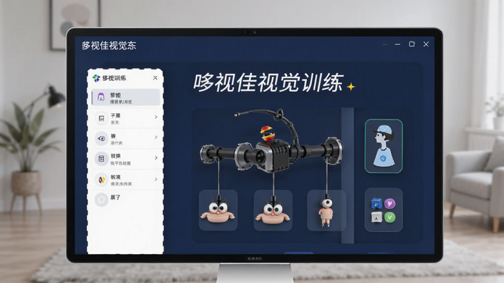 哆视佳视觉训练 软件界面功能展示