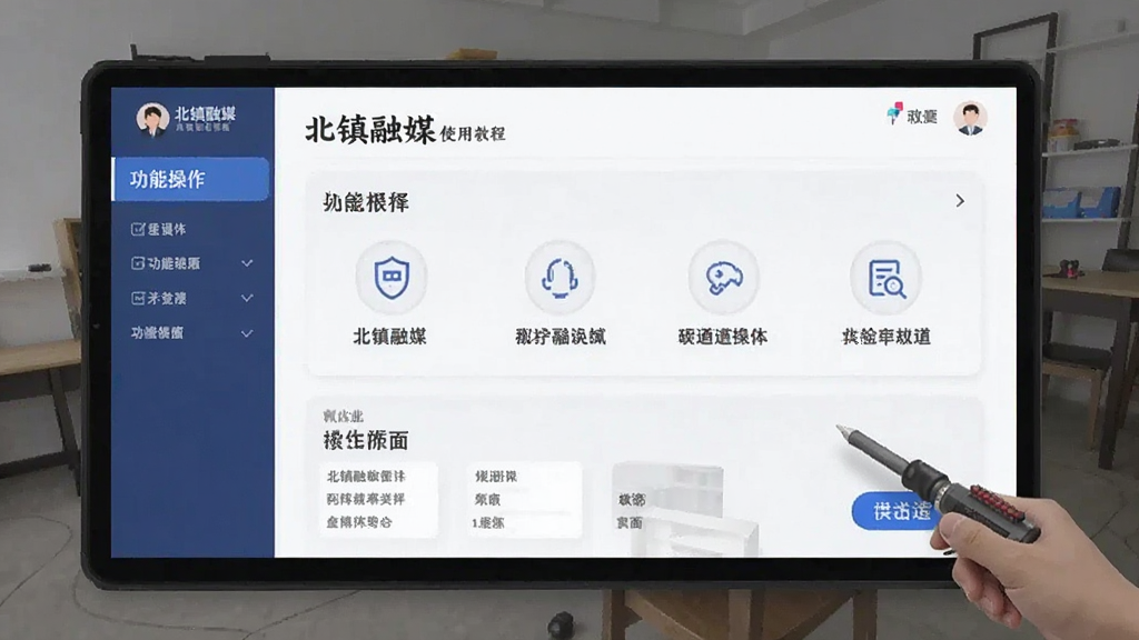 北镇融媒 使用教程 功能操作界面