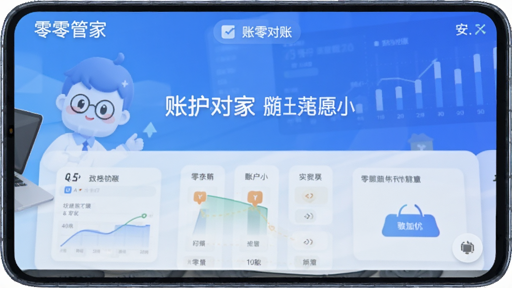 零零管家 安卓版 账户对账 功能界面