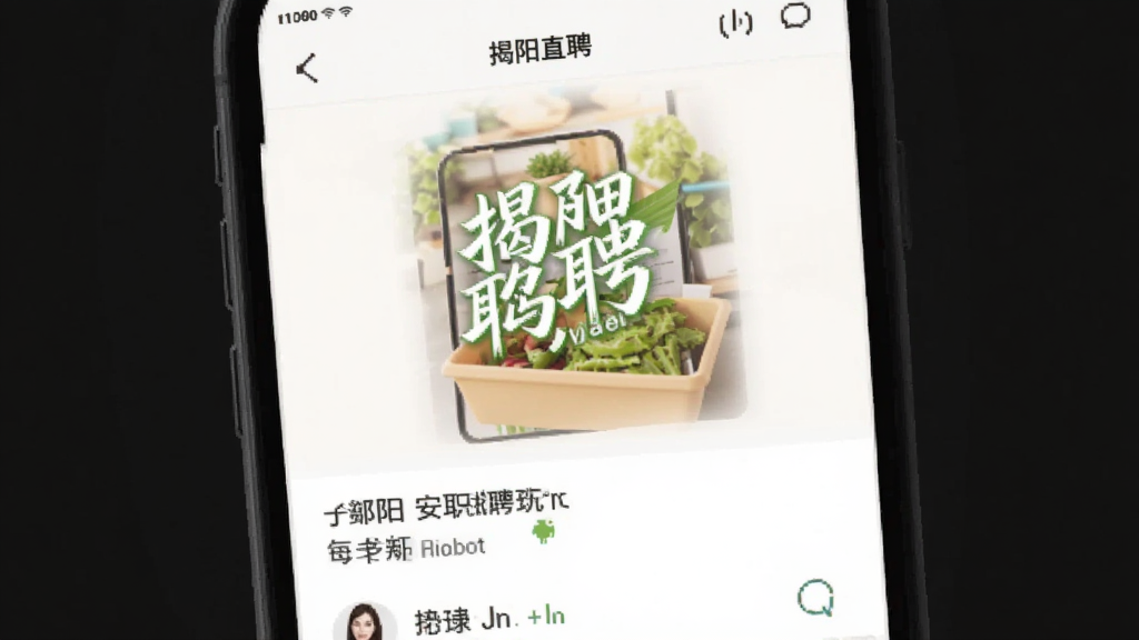 揭阳直聘 安卓版 招聘求职软件界面