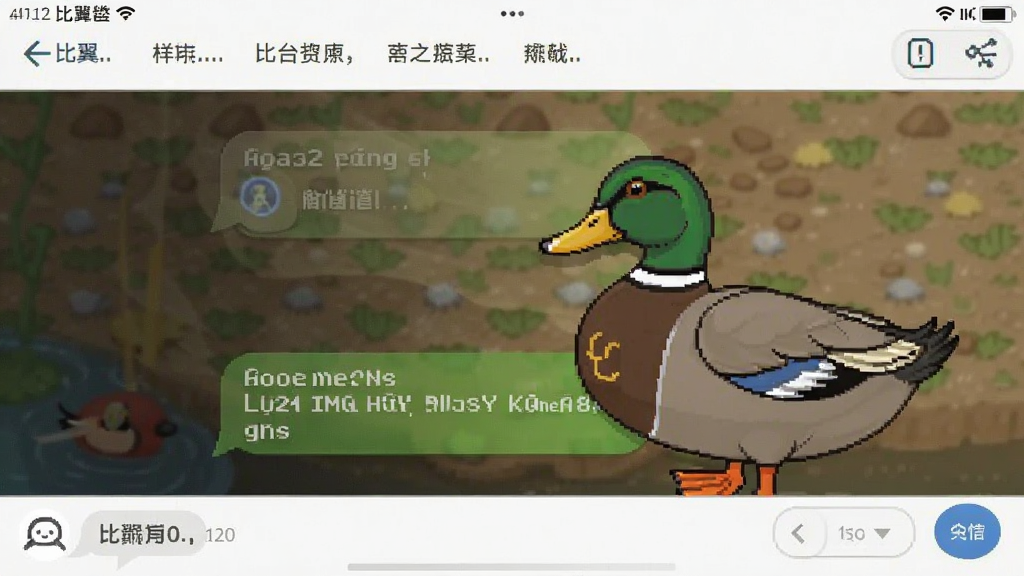 比翼鸭 聊天界面 截图