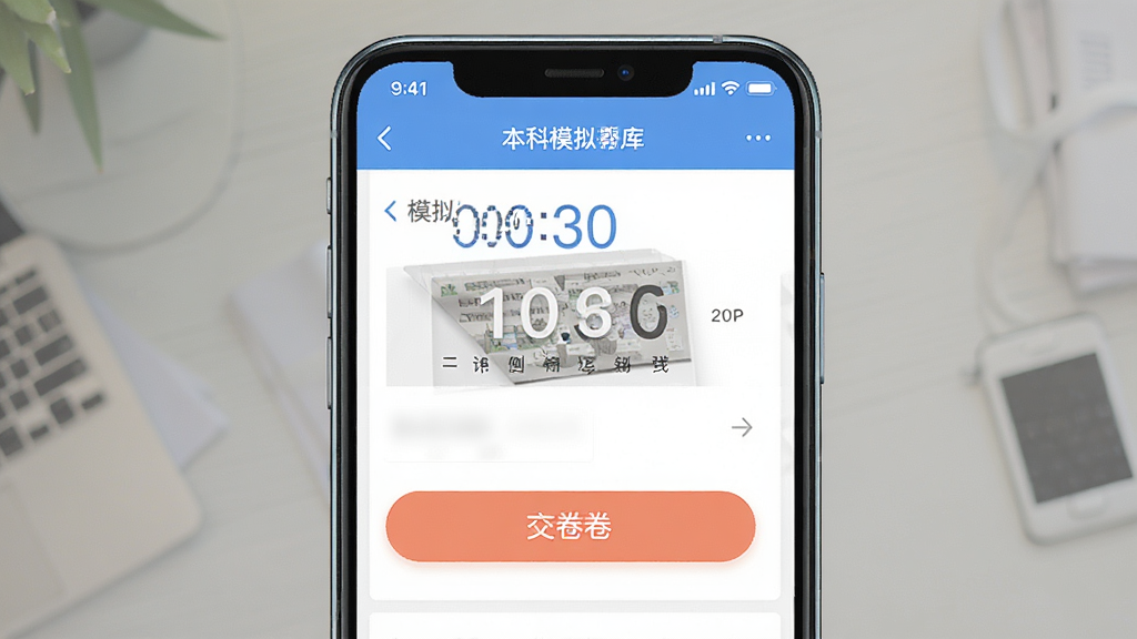 �����������APPģ�⿼�Խ��棬����Ϊ�ֻ�չʾģ���Ծ�����ҳ���������½ṹ���Ű����࣬�����������ϸ�ڰ�������ʱ�ͽ�����ť�����������ɾ��޶���Ԫ��