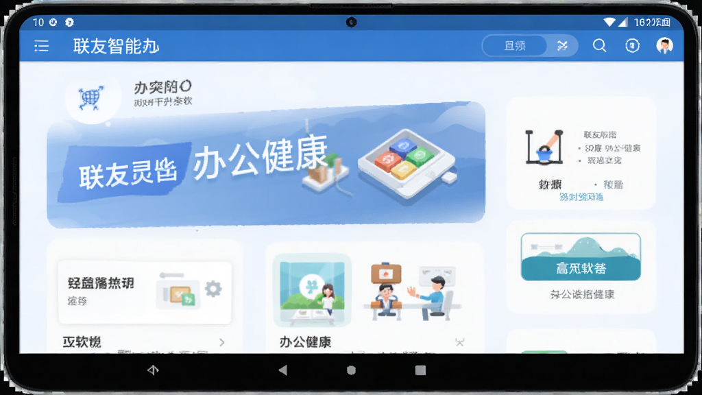联友智能 办公健康 软件界面 安卓版