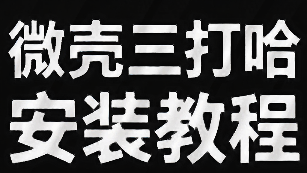 微壳三打哈 安装教程 安卓版