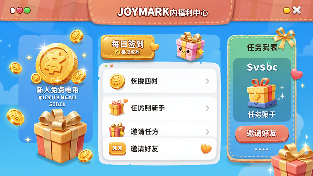JOYMARKӦ���ڸ������Ľ��棬չʾ������ѱҡ�ÿ��ǩ���������б������������ڣ��������н��ͼ������Ԫ�أ����������������ÿɰ���ɫ�����죬ϸ�ھ��£����ʸɾ����޶���Ԫ��