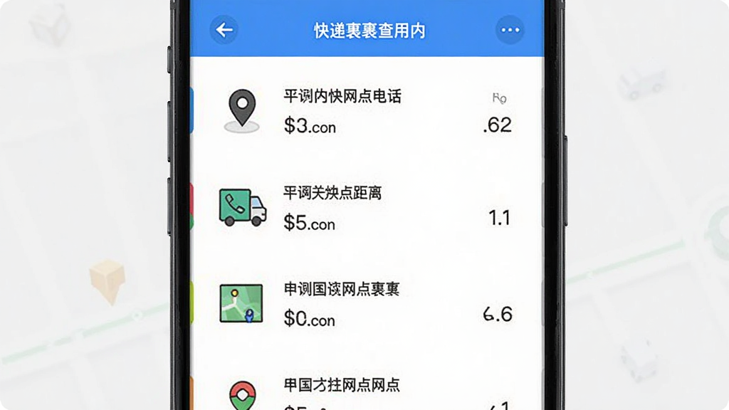 ��ݹ�����Ӧ���ڿ�ݵ绰�������ѯ���棬����Ϊ�ֻ���Ļ��ʾ������������б�������Ϊ�����б����У��Ű����������Ϊ��ƽ����ƣ�ϸ�ڰ�����ͼ��λͼ�ꡢ�绰ͼ�ꡢ������ʾ�����ʸ��壬�ɾ����޶���Ԫ��
